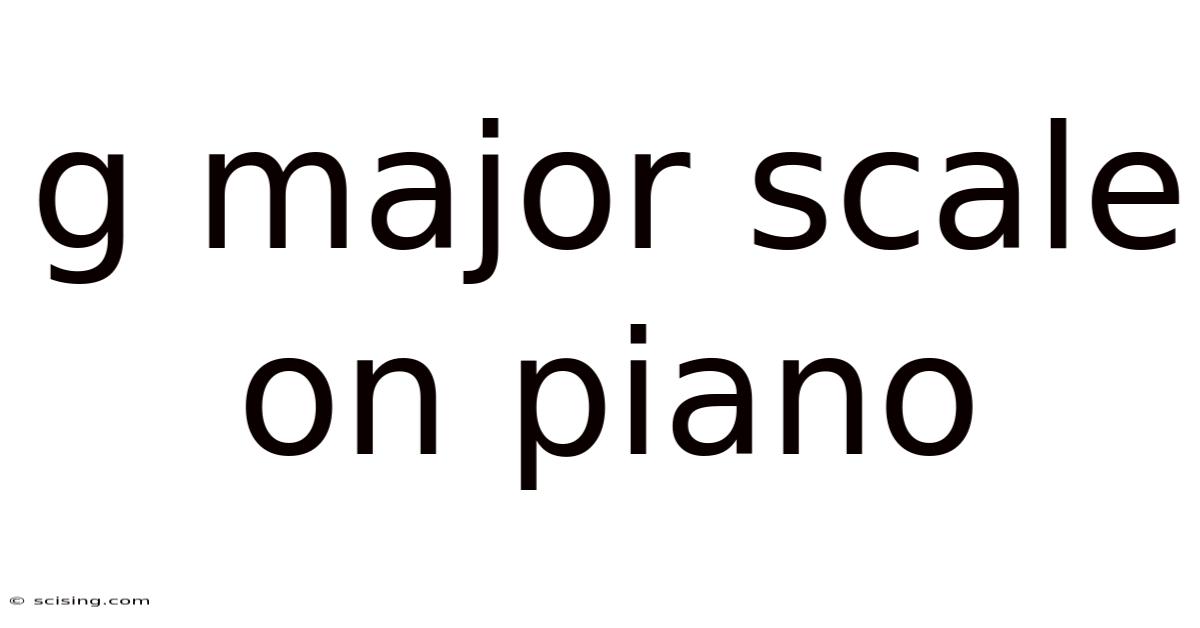 G Major Scale On Piano