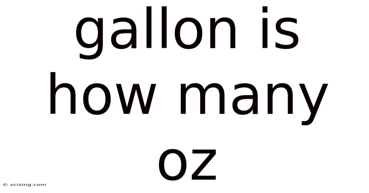 Gallon Is How Many Oz