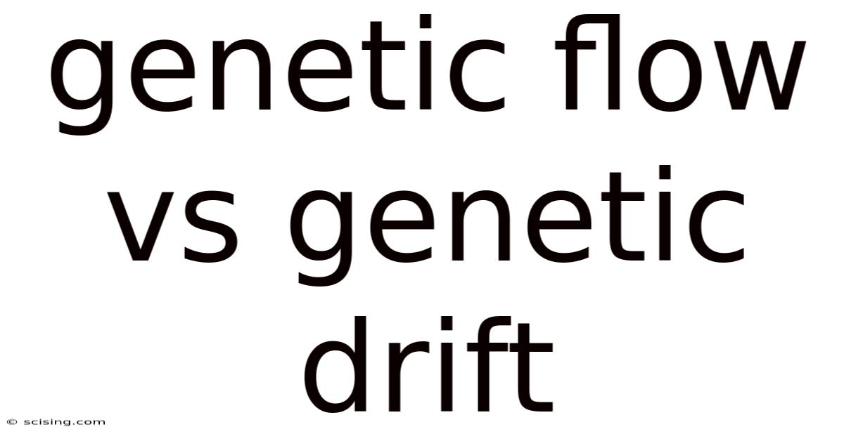 Genetic Flow Vs Genetic Drift