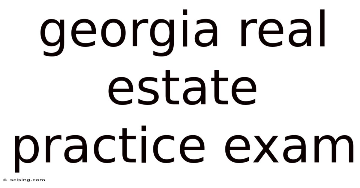 Georgia Real Estate Practice Exam