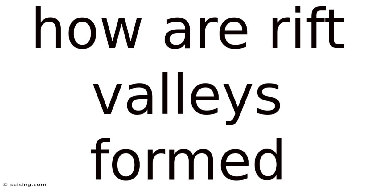 How Are Rift Valleys Formed