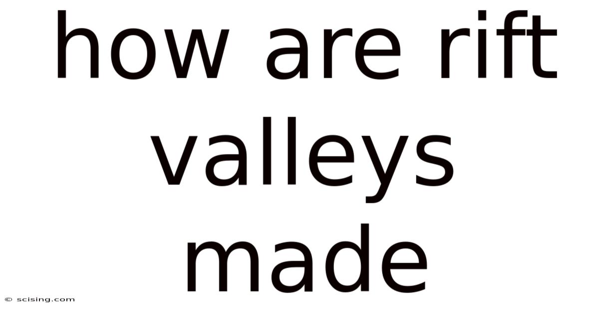 How Are Rift Valleys Made