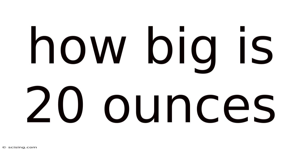 How Big Is 20 Ounces