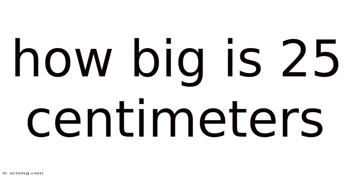 How Big Is 25 Centimeters