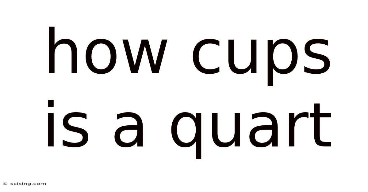 How Cups Is A Quart