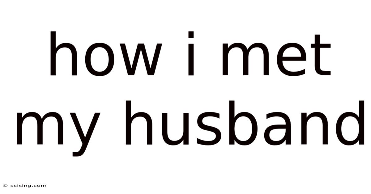 How I Met My Husband