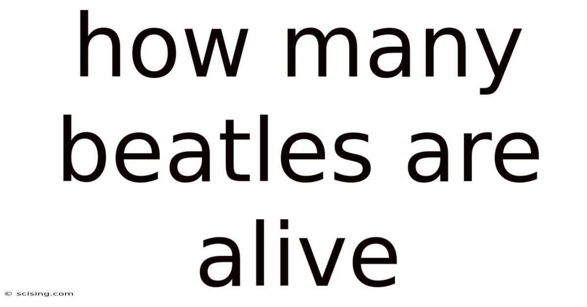 How Many Beatles Are Alive