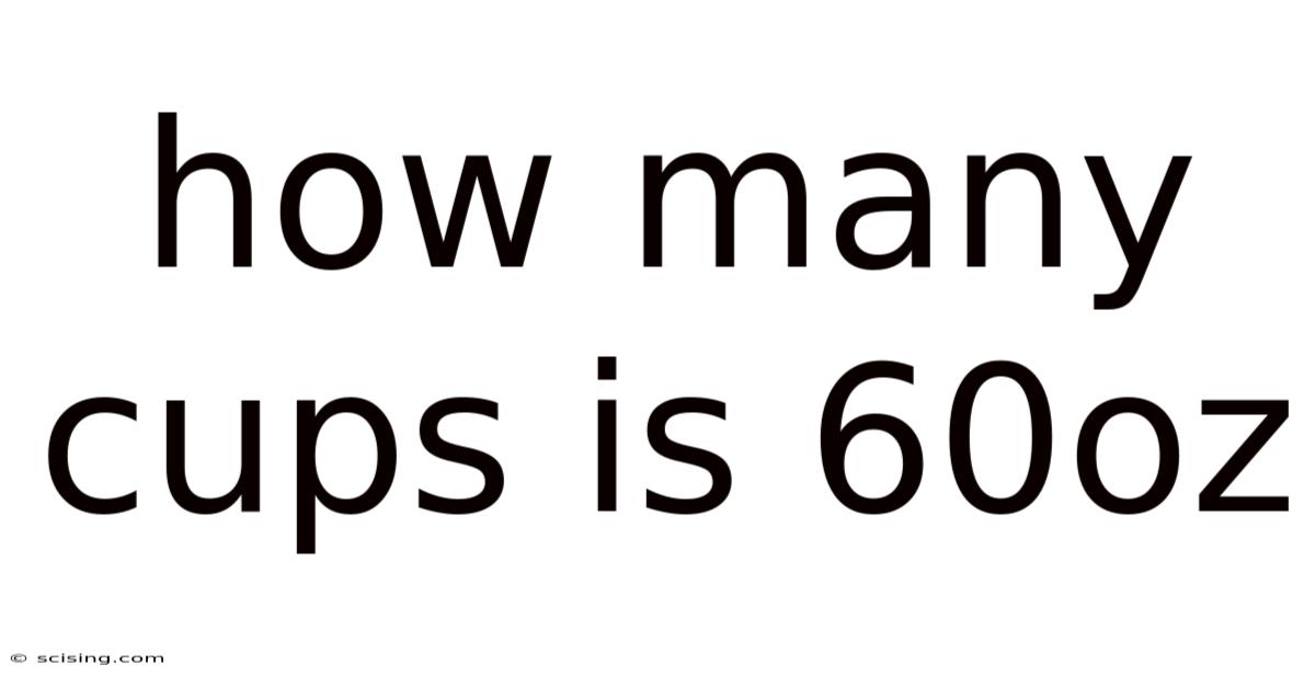How Many Cups Is 60oz