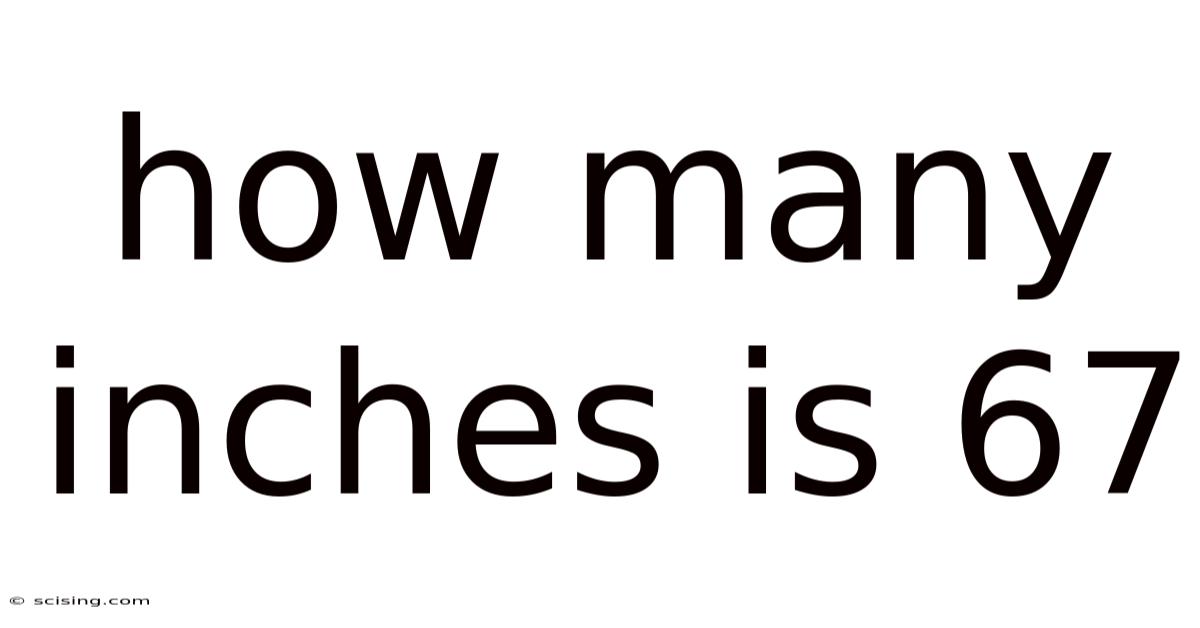How Many Inches Is 67
