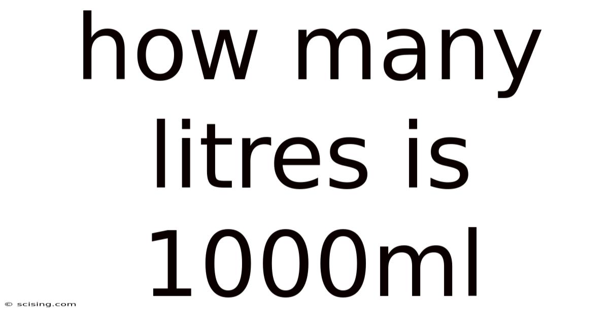 How Many Litres Is 1000ml