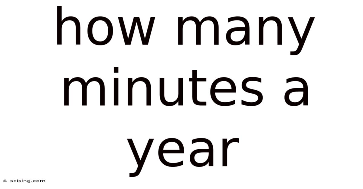 How Many Minutes A Year