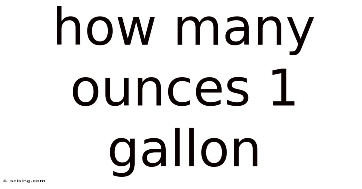 How Many Ounces 1 Gallon