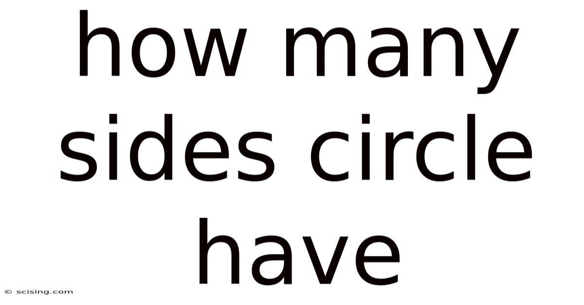 How Many Sides Circle Have