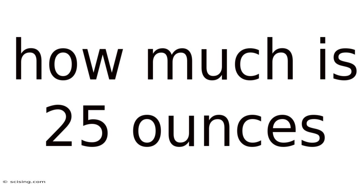 How Much Is 25 Ounces