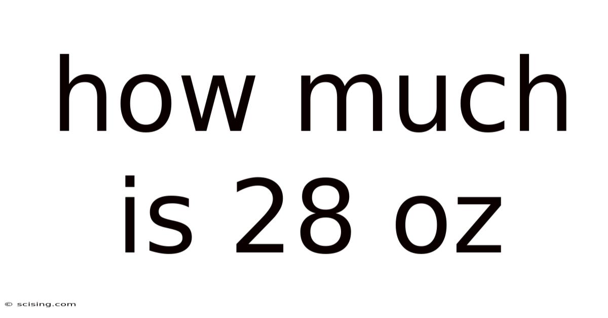 How Much Is 28 Oz