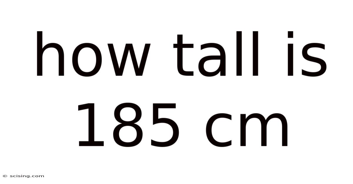 How Tall Is 185 Cm