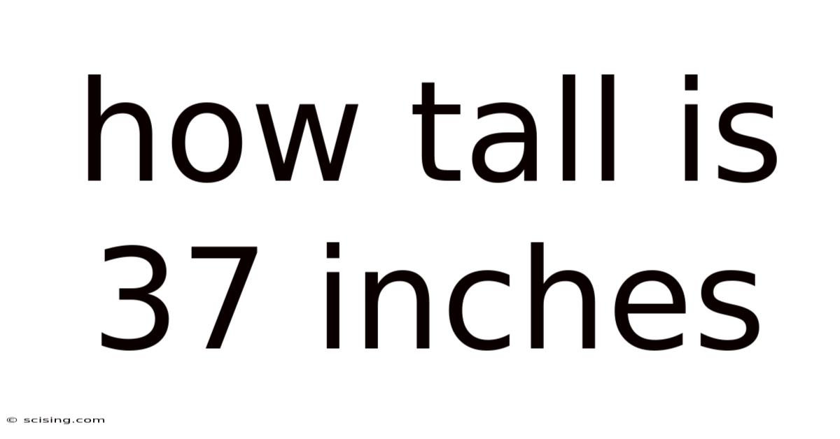 How Tall Is 37 Inches
