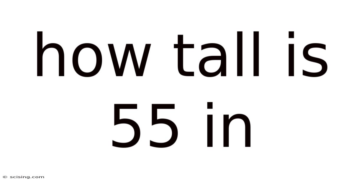 How Tall Is 55 In