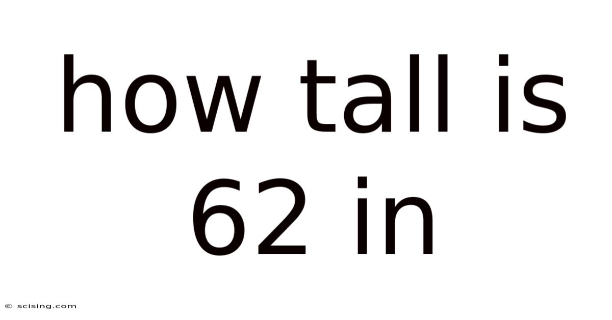 How Tall Is 62 In