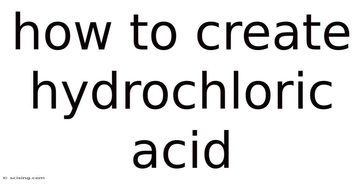 How To Create Hydrochloric Acid