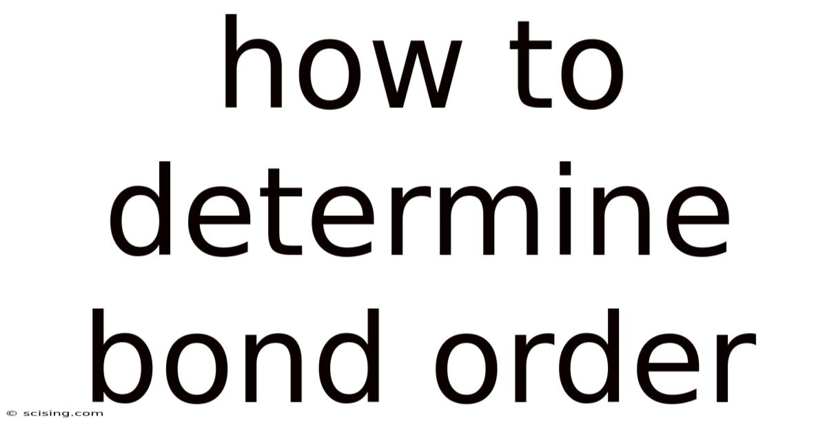 How To Determine Bond Order