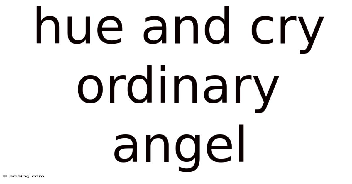 Hue And Cry Ordinary Angel