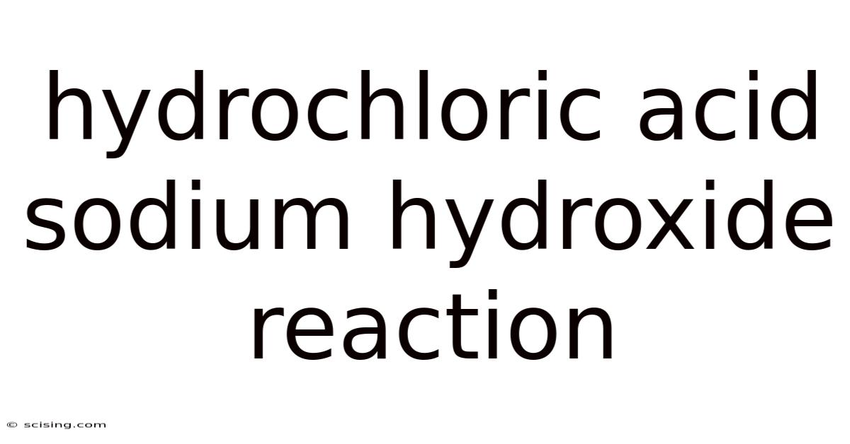 Hydrochloric Acid Sodium Hydroxide Reaction