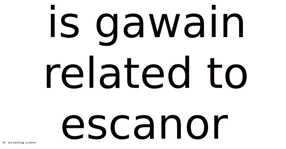 Is Gawain Related To Escanor