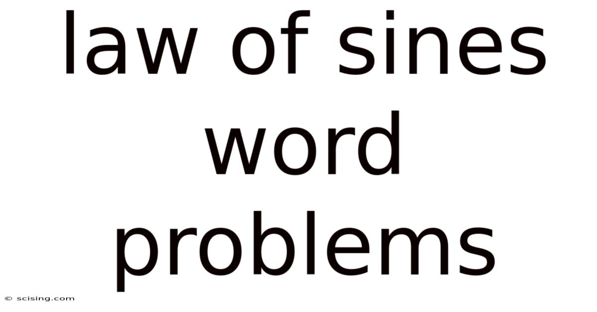 Law Of Sines Word Problems