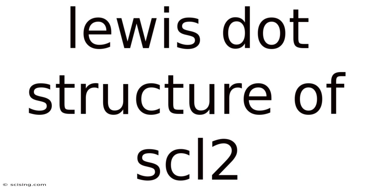 Lewis Dot Structure Of Scl2