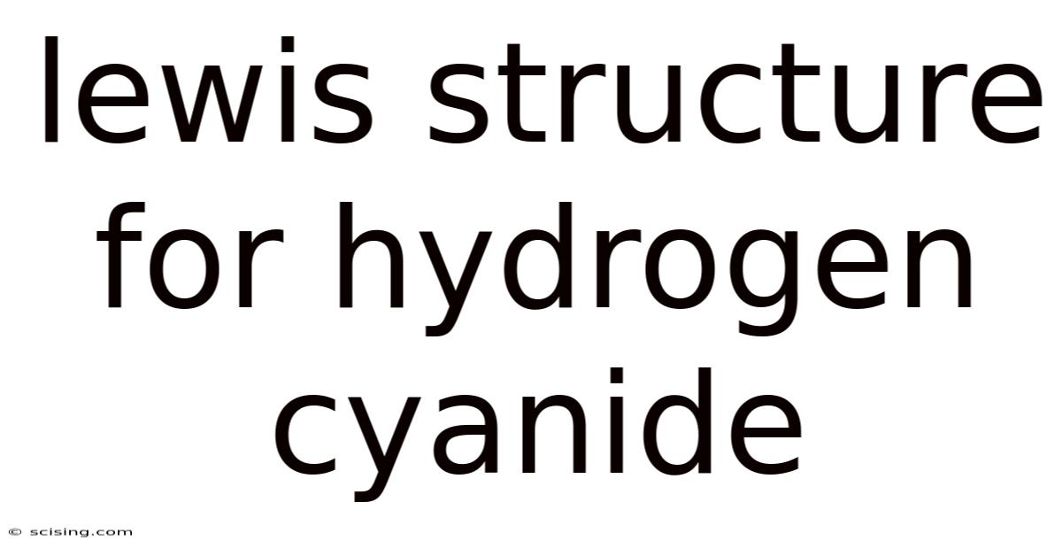 Lewis Structure For Hydrogen Cyanide