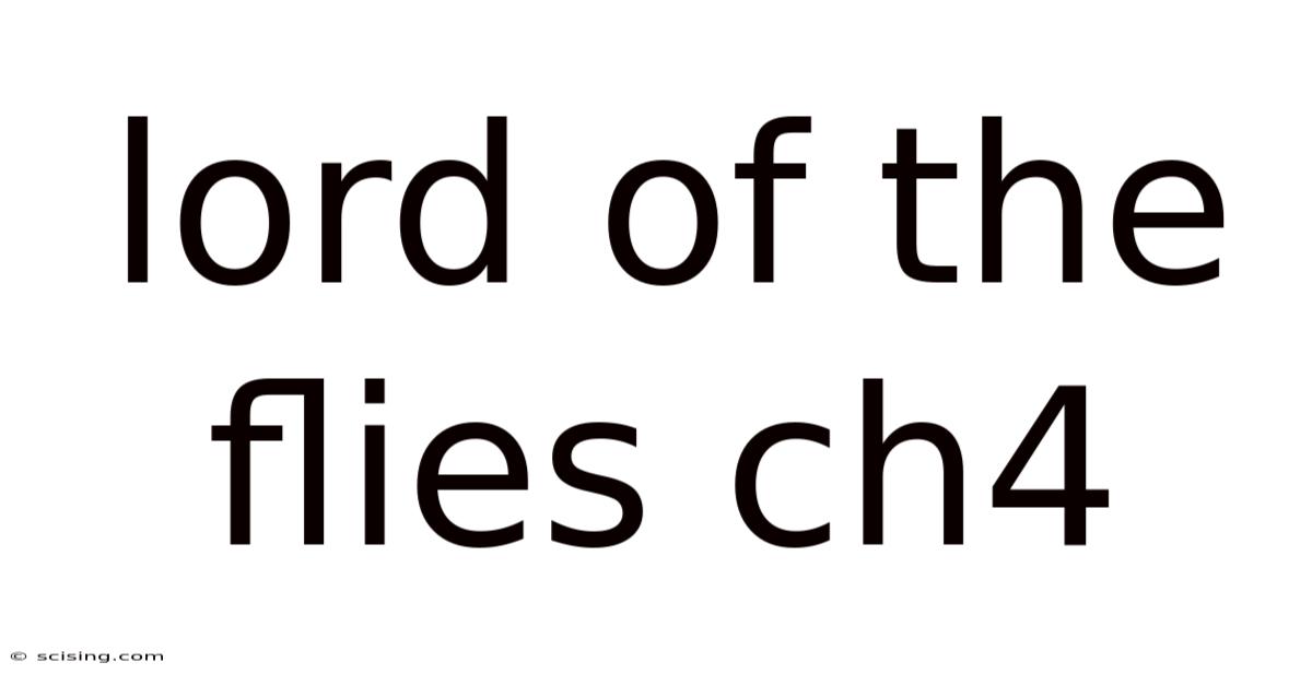 Lord Of The Flies Ch4