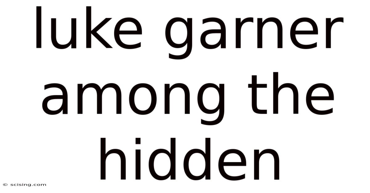 Luke Garner Among The Hidden