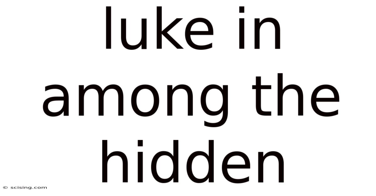 Luke In Among The Hidden