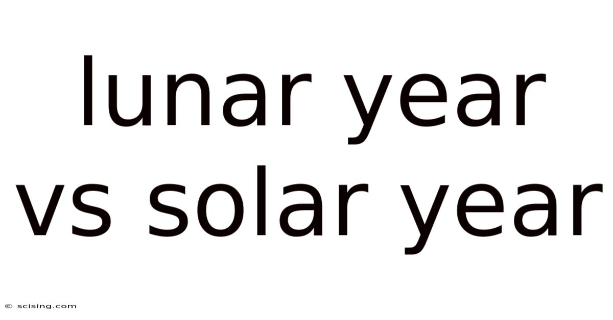 Lunar Year Vs Solar Year