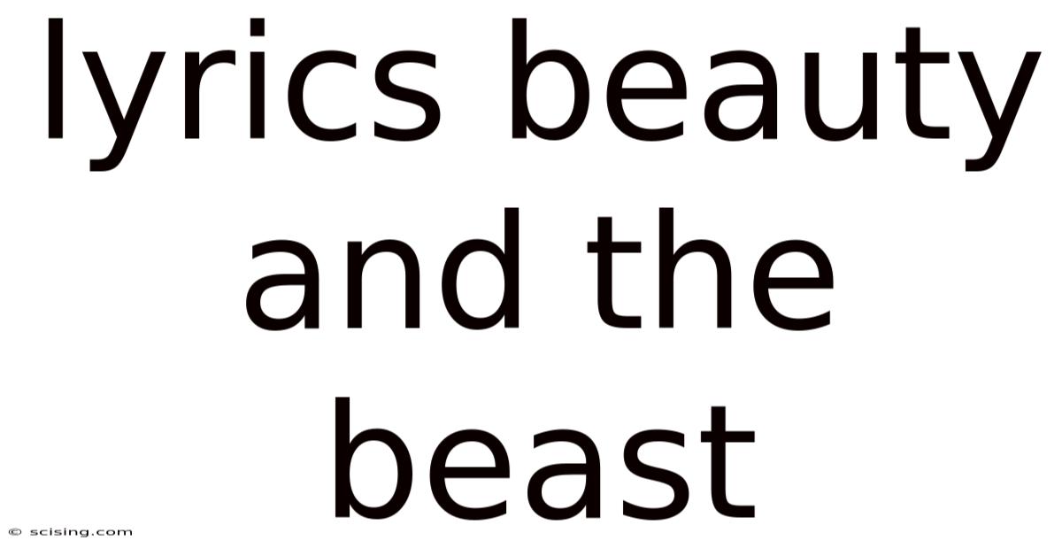 Lyrics Beauty And The Beast
