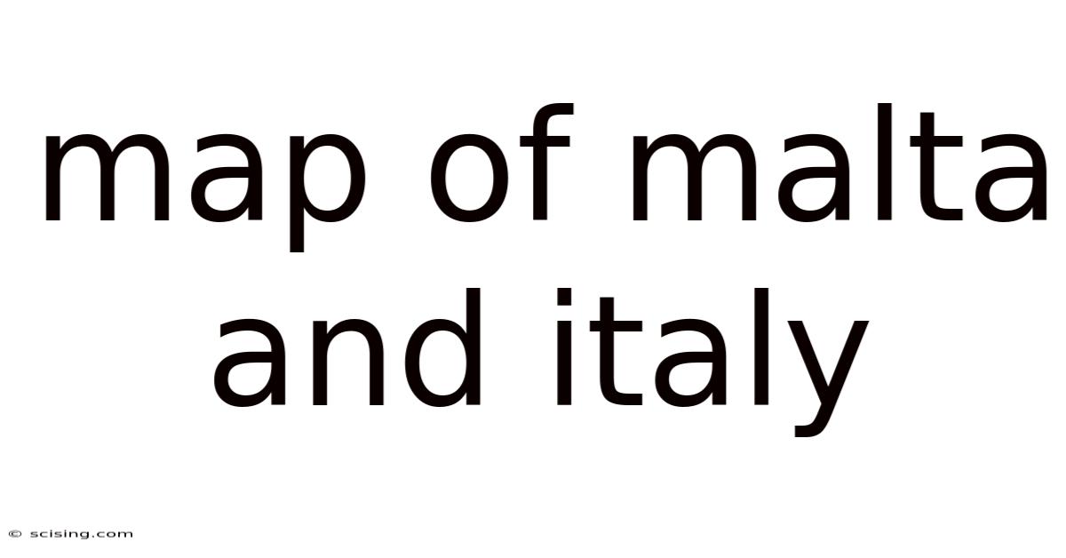 Map Of Malta And Italy