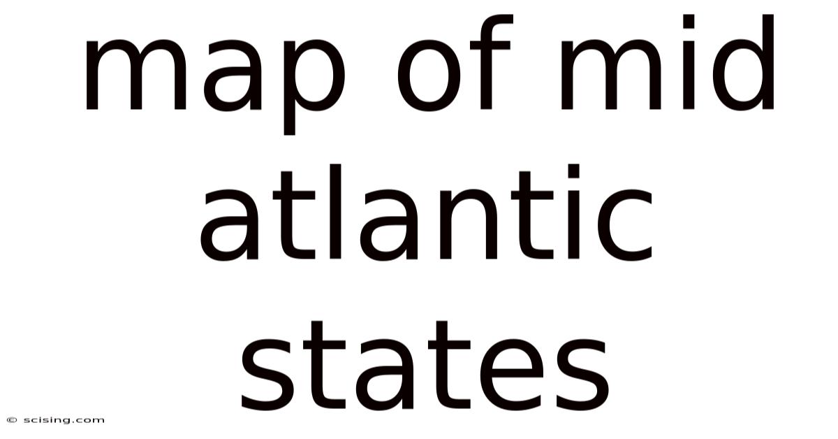 Map Of Mid Atlantic States