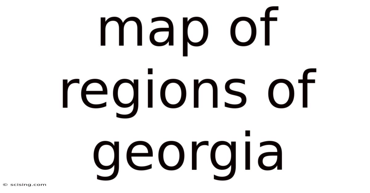 Map Of Regions Of Georgia