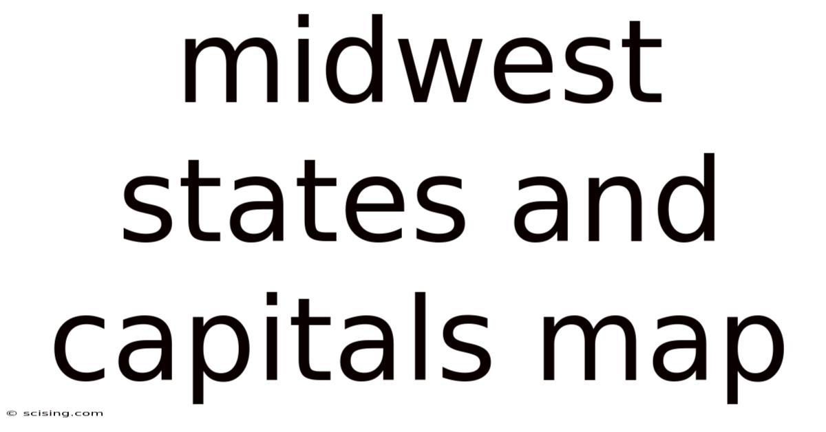 Midwest States And Capitals Map