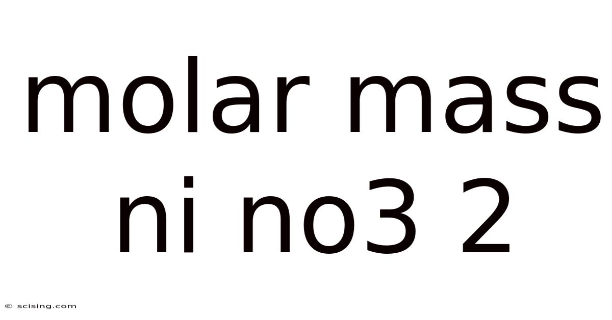 Molar Mass Ni No3 2