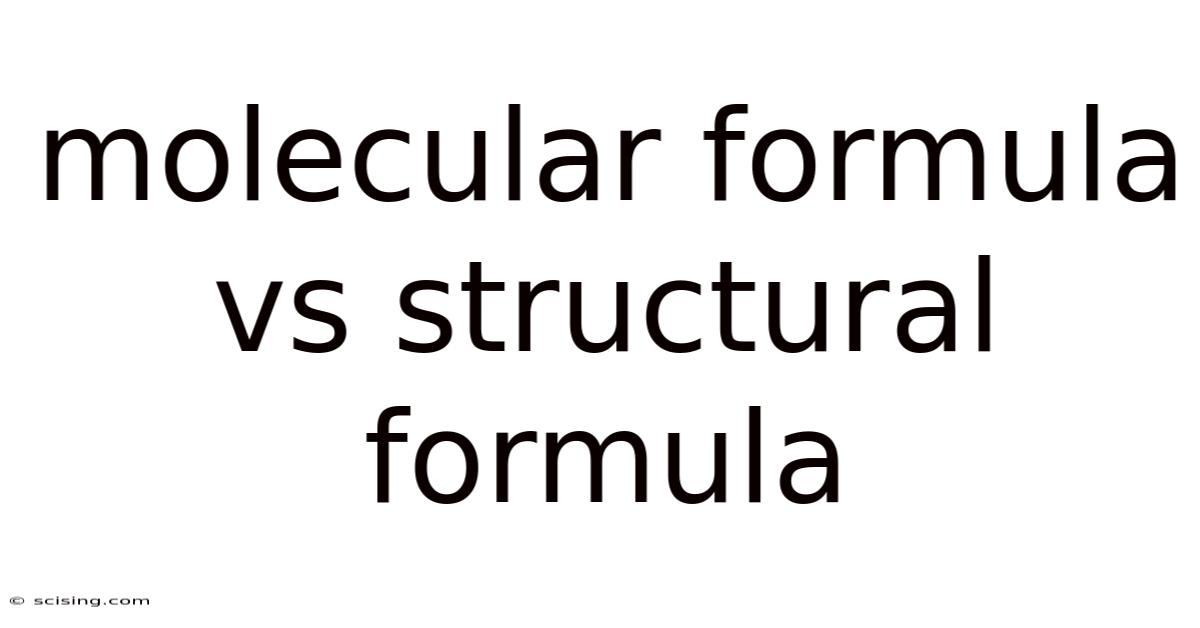 Molecular Formula Vs Structural Formula