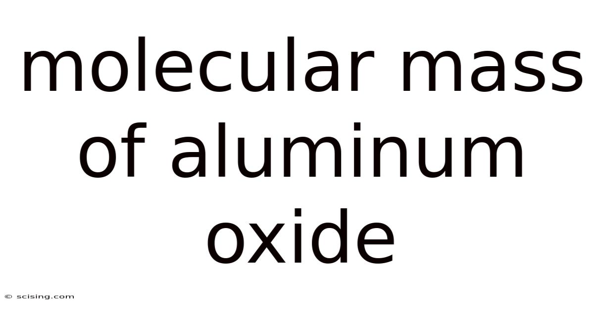 Molecular Mass Of Aluminum Oxide