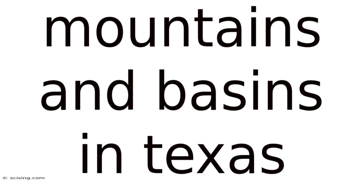 Mountains And Basins In Texas