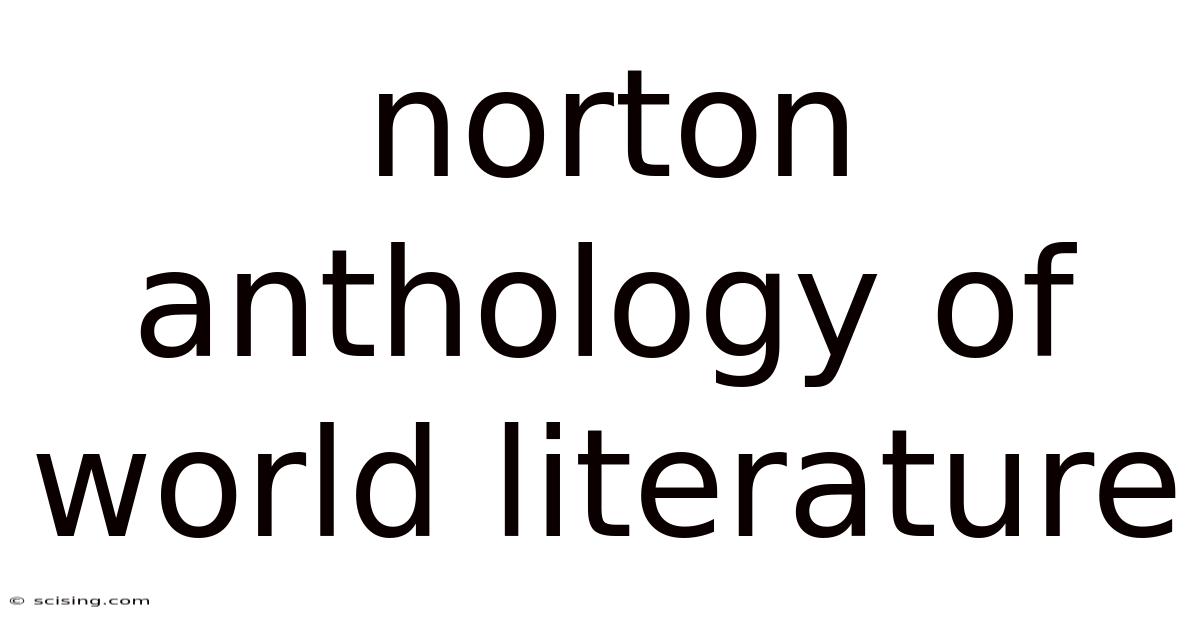 Norton Anthology Of World Literature