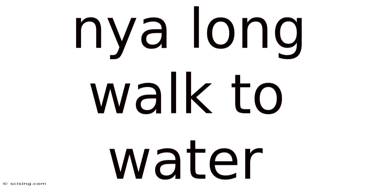 Nya Long Walk To Water