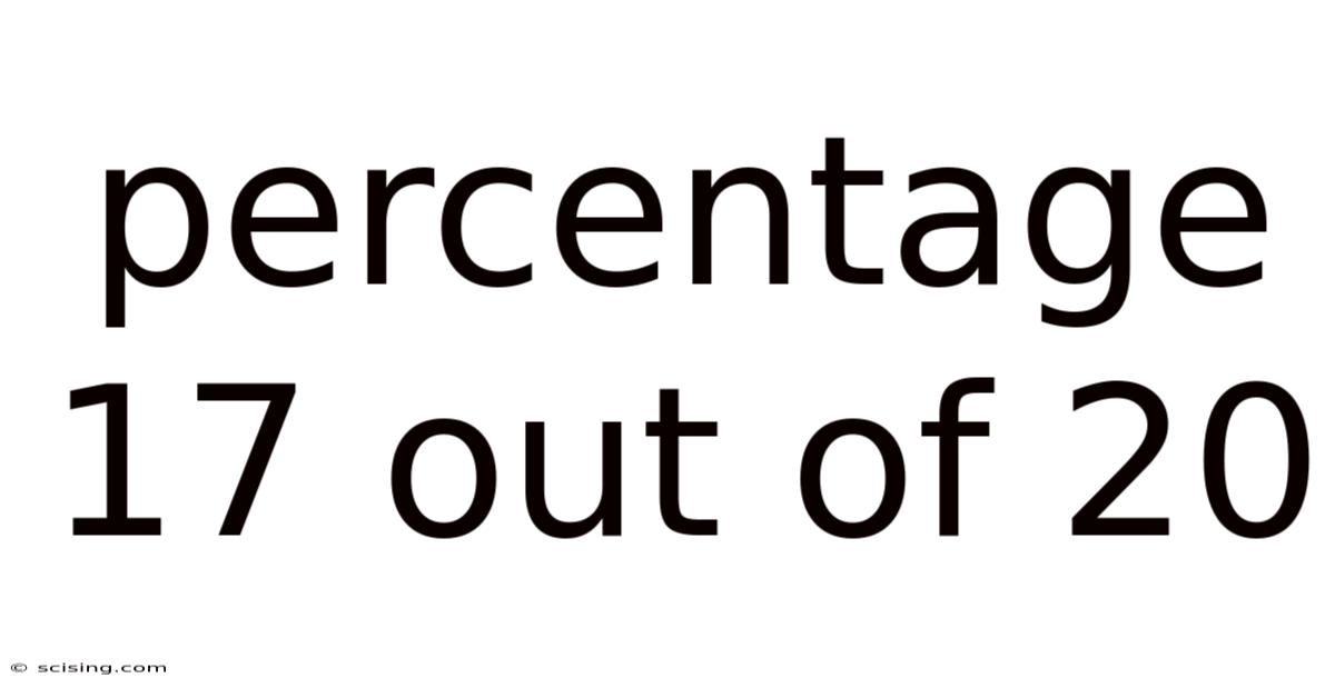Percentage 17 Out Of 20