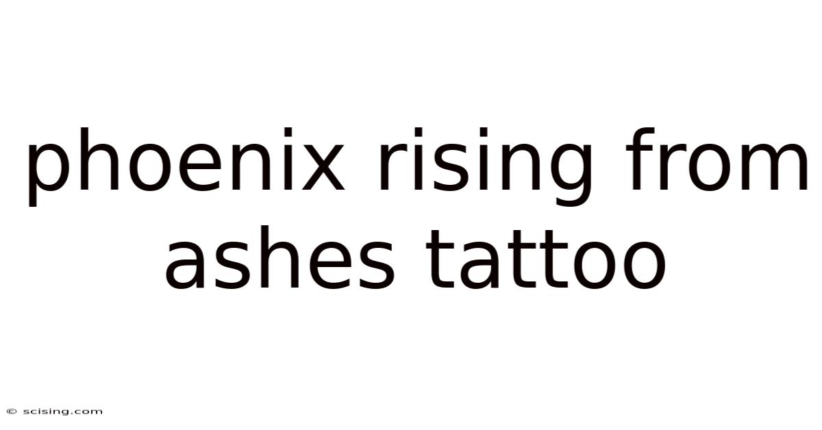 Phoenix Rising From Ashes Tattoo