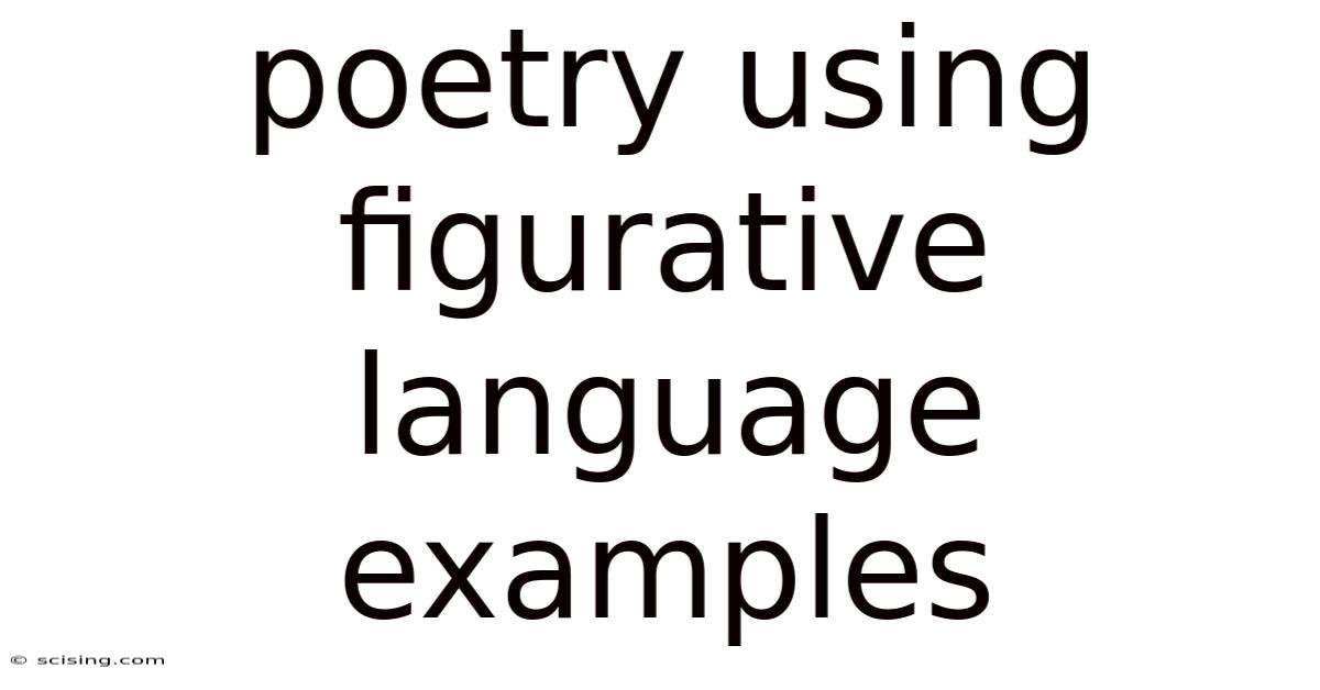 Poetry Using Figurative Language Examples