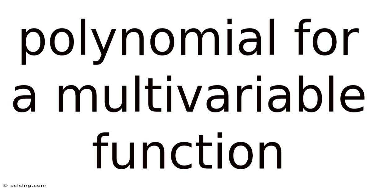Polynomial For A Multivariable Function